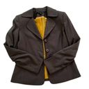 Anne Klein  Suit Brown Button Front Career Work Tailored Blazer Jacket Size 4 Photo 8