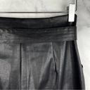 superdown Revolve Chanice Buckle Pant Faux Leather High Waisted Crop Black S Photo 4