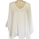 Cupshe  White Cape Swimsuit Cover Up Top Size X-Small Photo 0