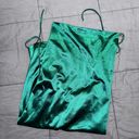 Ootdfash satin emerald dress Photo 1