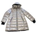 Anne Klein  Women's Shine Hooded Packable Puffer Coat Taupe Size XL NWT Photo 2