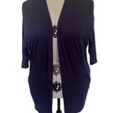 Lane Bryant  Open Front Cardigan Womens Sweater Sz 14/16 Blue New Rayon Photo 10