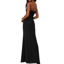 Lulus  Epitome of Allure Black Mesh Strapless Ruched Maxi Dress Size Small Photo 1