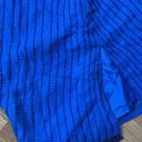 Oleg Cassini Vintage  Blue Beaded Silk Shift Dress Size 14 Photo 7