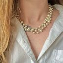 American Vintage Vintage “Esme” Three Strand Pearl Chain Silver Necklace 19” Classic Feminine Photo 2