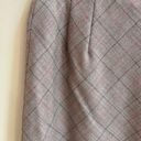 Pendleton  Beige Diagonal Plaid Vintage Wool Womens Size 12 Pencil Knee Length Photo 2