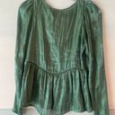 Something Navy Iridescent Green Blouse Photo 2