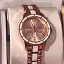 Charter Club NEW  2 Tone BRACELET WATCH Women Radiant 34mm Rose Gold White Boxed Photo 3