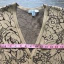 Isaac Mizrahi  Live! Cream Floral Cardigan XXS Photo 1