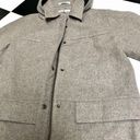 Tommy Hilfiger Vintage 90s Y2K  Wool Blend Pea Coat Removable Hood Tan Preppy szS Photo 4