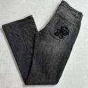 White House | Black Market WHBM Black Bootcut Embroidered Jeans Size 8 Photo 1