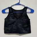 Spanx  Look At Me Now Seamless Crop Tank Sports Bra Black Camo Size Medium Photo 2