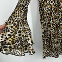 American Vintage Vintage Y2K Leopard Blouse Size Small Flare Sleeves Early 2000s Photo 3