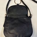 Krass&co G.H Bass & . Black Leather Crossbody Saddle Bag Purse Photo 2