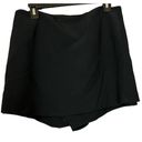 Alexis  Chana Black Skort XL Micro Mini Skirt Overlay Designer Quiet Luxury Short Photo 3
