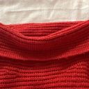 Pilcro  womens small oversized anthropologie red rust knit cowl turtleneck sweate Photo 4