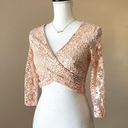 Jasmine  | Pink Lace Crop Top Sz M Photo 3