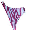 Free People  x Skin By SAME Burgundy Zebra Bikini Bottom Size Large Photo 1