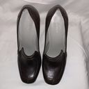 Calvin Klein Ladies  Brown Leather Platform High Heels LIKE NEW CONDITION Nords Photo 3