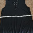 cupio black sleeveless tee shirt shift dress size XL Photo 9