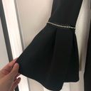 Alexis  Black Trumpet Sleeve Strapless Amelie Midi Dress XS Photo 6