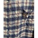 Treasure & Bond Plaid Flannel Button Down Shirt--Blu/Rd Rayon/Acr L/S 3XL Women’s Photo 1