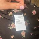 American Eagle Black floral color block maxi skirt | small Photo 4