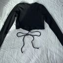 Project Social T Long Sleeve Crop Top With Waist Ties  Photo 2