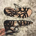 Gentle Souls Lace Up Black Sandals Photo 1