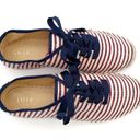 Joie NEW  Corston Espadrille Sneaker Navy Red Cream Gold Women’s 38.5 US 7.5-8 Photo 3