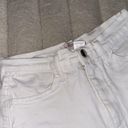 Vibrant White stretch mini denim shorts- REAR DESCRIPTION SBOUT SIZE Photo 1