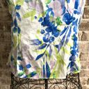 St. John  Sleeveless Floral Blouse 10 Silk Floral Ruffled See pics, descr… Photo 5