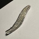 Trifari Vintage Signed Crown  Rhinestone Silver Tone Brooch Pin Photo 0