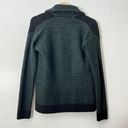 CAbi  SMALL Green Black Chevron Knit Cardigan Sweater Long Sleeve Open Front Photo 1