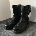 Harley Davidson  Marmora Ladies Black Leather Buckle Biker Boots Size 9.5    EUC Photo 11