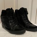 ALDO black Wedge Sneakers Photo 0