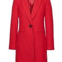 Banana Republic  Wool Blend Red Coat Mario Bellucci Italian Melton NEW Size 6 Photo 1