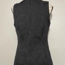 Krass&co ISDA &  Womens Floral Textured Black Career Sheath Dress Photo 4