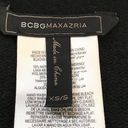 BCBGMAXAZRIA  Marsha Sweater Oversized,Boxy Women's XS/S Black Wool Cotton V-Neck Photo 6