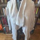 CAbi  marbled gray drape front S cozy cardigan Photo 0