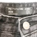 Pretty Little Thing  Mom Jeans Baggy Tapered Leg Size 4 Black Wash Photo 7