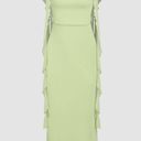 Cider Soft Green Long Bodycon Dress Photo 0