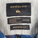 Quiksilver Vintage  Blue Plaid Long Sleeve Flannel Photo 9