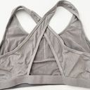 Krass&co [True & ] Gray Cross Back Scoop Neck Wireless Bralette Workout Size XL Photo 3