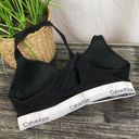 Calvin Klein CK  Black Padded Wire Free Sport Athletic Bra XL Photo 1