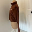 Nike  Air Velour Quarter Zip Long Sleeve Brown Photo 4