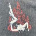 Vintage 90’s Black Flame Sexy Pin Photo 6