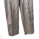 ZARA  Medium Brown Faux Leather High Rise Wide Leg Pants M 28 Fall Fashion Photo 2