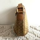 CELINE Vintage  Macadam Coated Canvas and Leather Shoulder Bag Photo 4