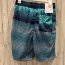 Goodfellow & Co NWT Goodfellow Ocean Blue Stripe Board Short Swim Trunks 9” Inseam Photo 4